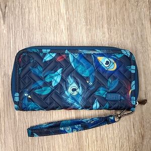 Lug Handspring RFID wallet peacock multi